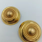 Stilvolle Vintage Clip Ohrringe goldfarben rund klassisch