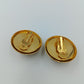 Stilvolle Vintage Clip Ohrringe goldfarben rund klassisch