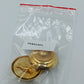 Stilvolle Vintage Clip Ohrringe goldfarben rund klassisch