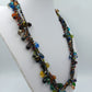 Bunte Glasperlen Statement Kette Multistrang 51,5 cm