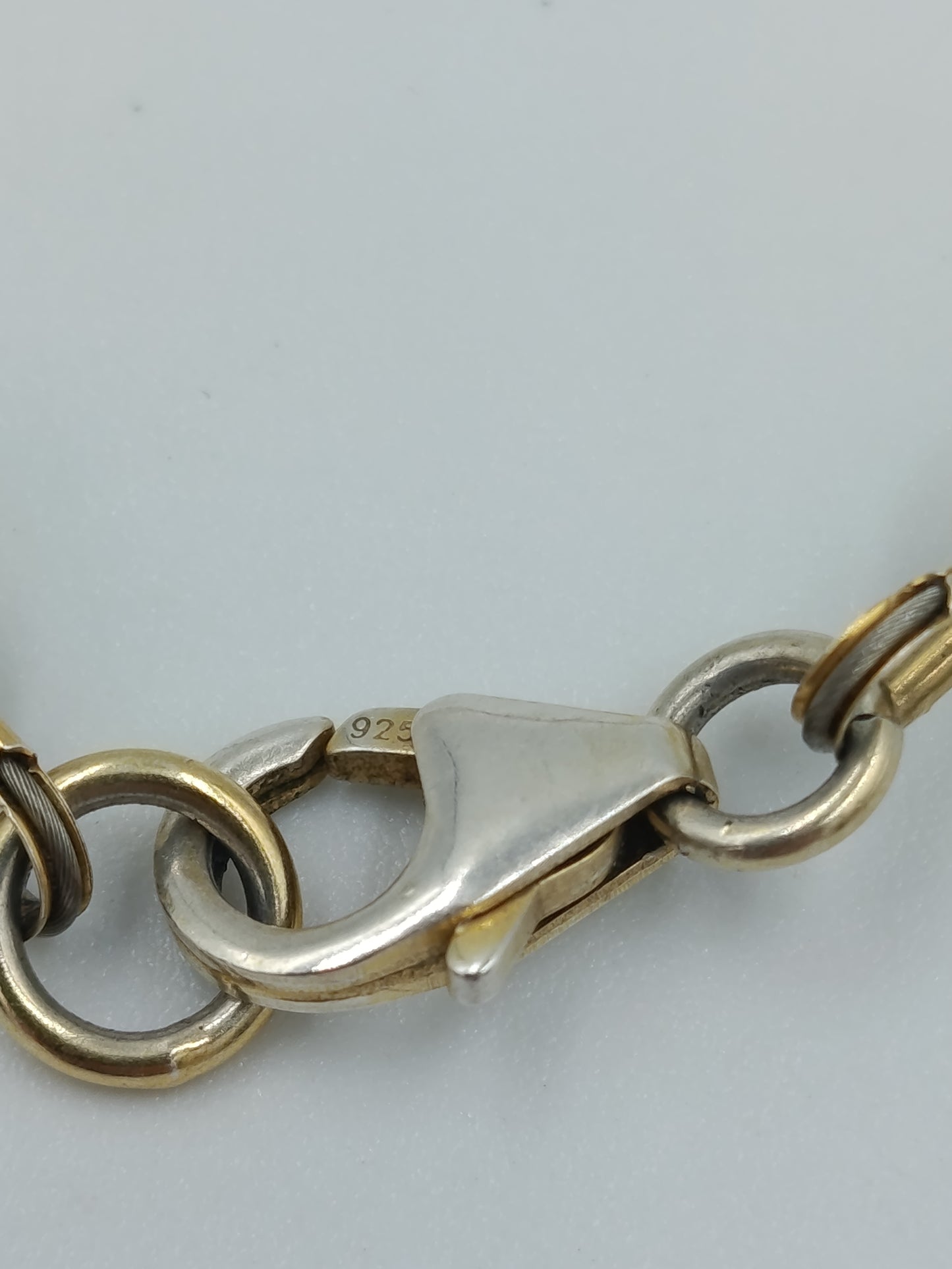 Vintage Armband weiße Perlen 925 Silber Verschluss