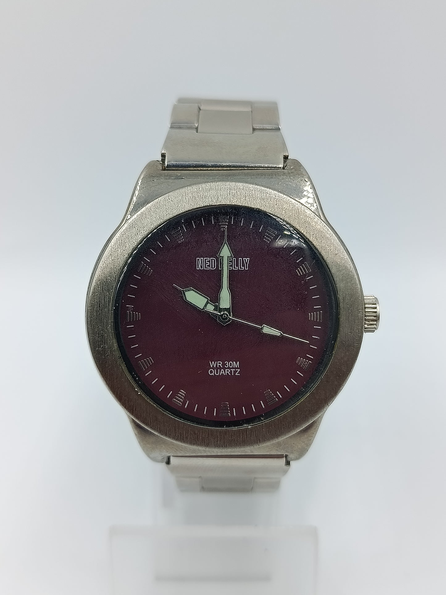 NED KELLY Armbanduhr Quartz WR 30M Edelstahl Vintage Design