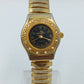 JB MOBIUS Damenarmbanduhr Goldfarben Strass Elastisch Vintage