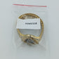 JB MOBIUS Damenarmbanduhr Goldfarben Strass Elastisch Vintage