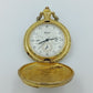 MESH Taschenuhr Goldfarben Quartz Savonette Vintage 7cm