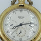 MESH Taschenuhr Goldfarben Quartz Savonette Vintage 7cm