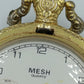 MESH Taschenuhr Goldfarben Quartz Savonette Vintage 7cm