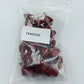 Rote Naturstein Kette Collier 44cm Statement Schmuck Vintage