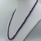 Amethyst Kette 46cm Lila Edelstein Collier facettiert