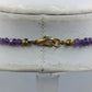 Amethyst Kette 46cm Lila Edelstein Collier facettiert