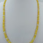 Opal Kette Gelb 925 Silber Verschluss 50cm Edelstein Collier