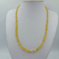 Opal Kette Gelb 925 Silber Verschluss 50cm Edelstein Collier