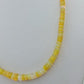 Opal Kette Gelb 925 Silber Verschluss 50cm Edelstein Collier