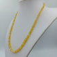 Opal Kette Gelb 925 Silber Verschluss 50cm Edelstein Collier