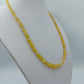 Opal Kette Gelb 925 Silber Verschluss 50cm Edelstein Collier