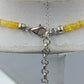 Opal Kette Gelb 925 Silber Verschluss 50cm Edelstein Collier