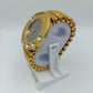 Romica Damenarmbanduhr Goldfarben Strass Elastisch Vintage Quartz