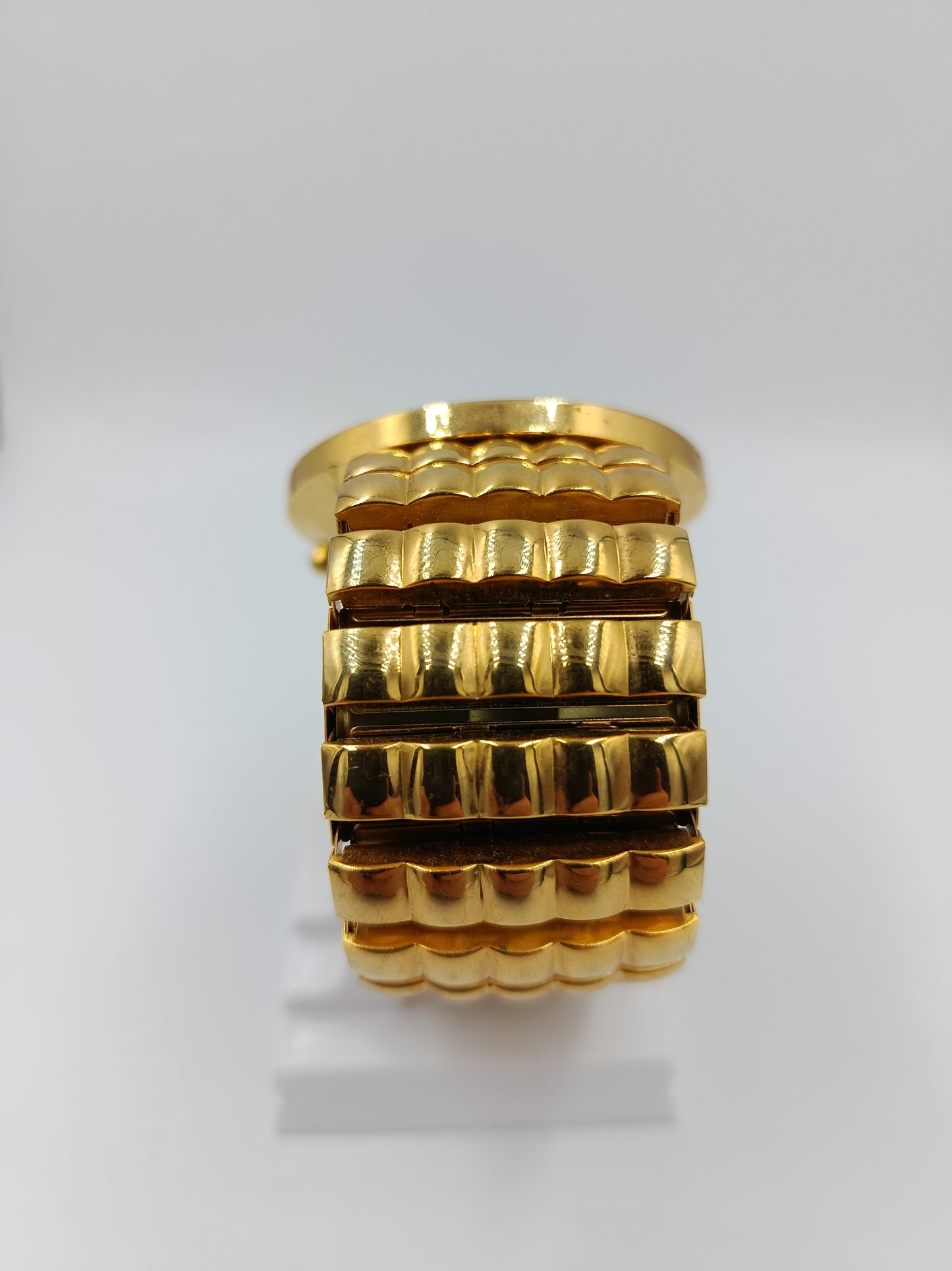 Romica Damenarmbanduhr Goldfarben Strass Elastisch Vintage Quartz