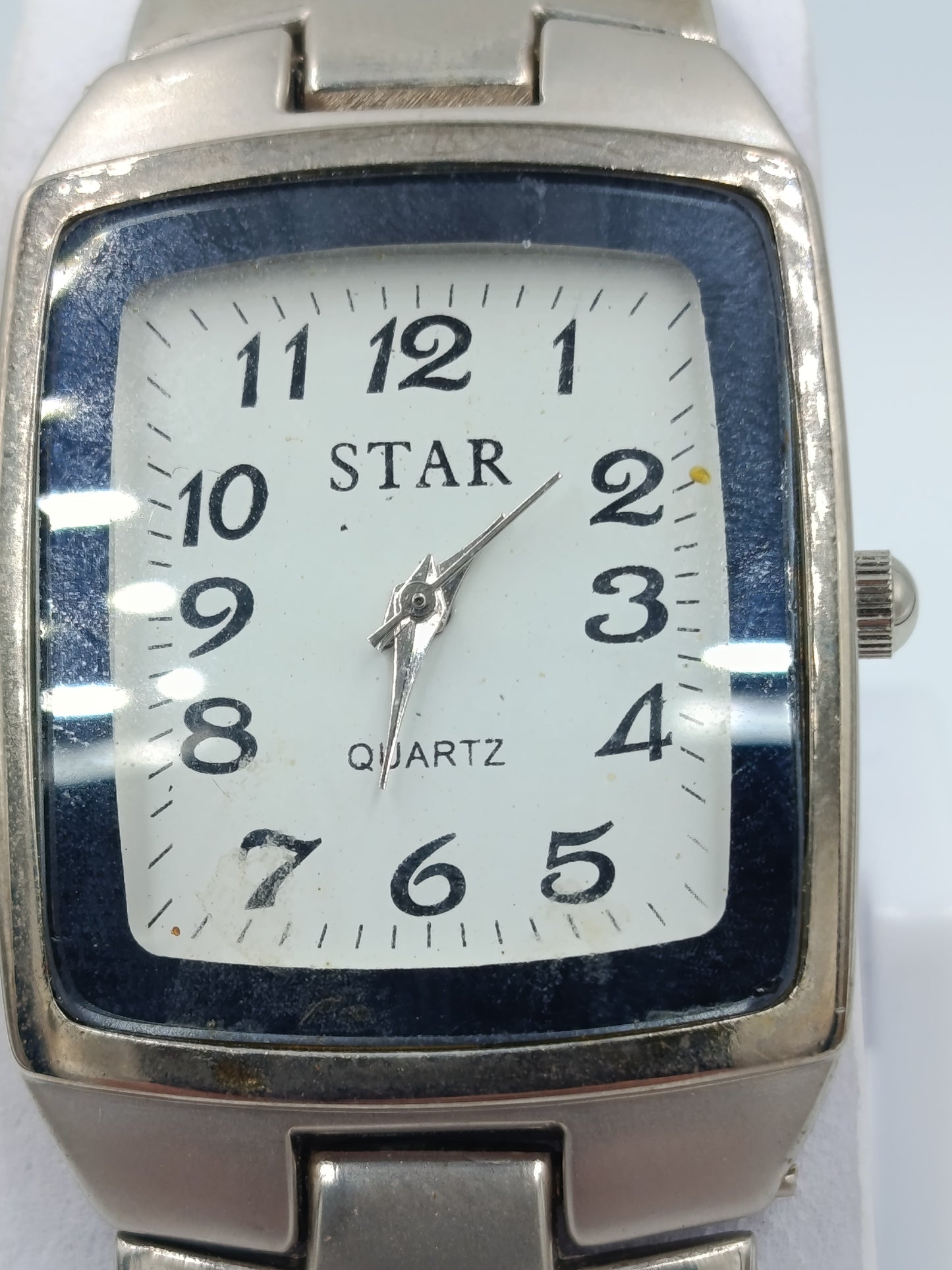 STAR Damenarmbanduhr Silberfarben Quartz Rechteckig Klassisch