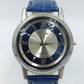 RUDY Damenarmbanduhr Blau Silber Quartz Klassisch Lederarmband