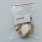 Vintage Brosche Anhänger Goldfarben Perlenoptik Spiral Design