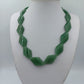 Vintage Jade Kette Grün Facettierte Steine Statement Halskette 53 cm