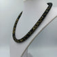 Statement Kette Schwarz Gold Netzoptik Strass Magnetverschluss 51 cm