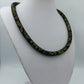 Statement Kette Schwarz Gold Netzoptik Strass Magnetverschluss 51 cm