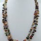 Bunte Edelstein Splitterkette doppelt multicolor 91 cm
