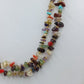 Bunte Edelstein Splitterkette doppelt multicolor 91 cm