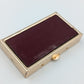 Vintage Pillendose Gold Bordeaux Metall Pill Box Tablettenbox