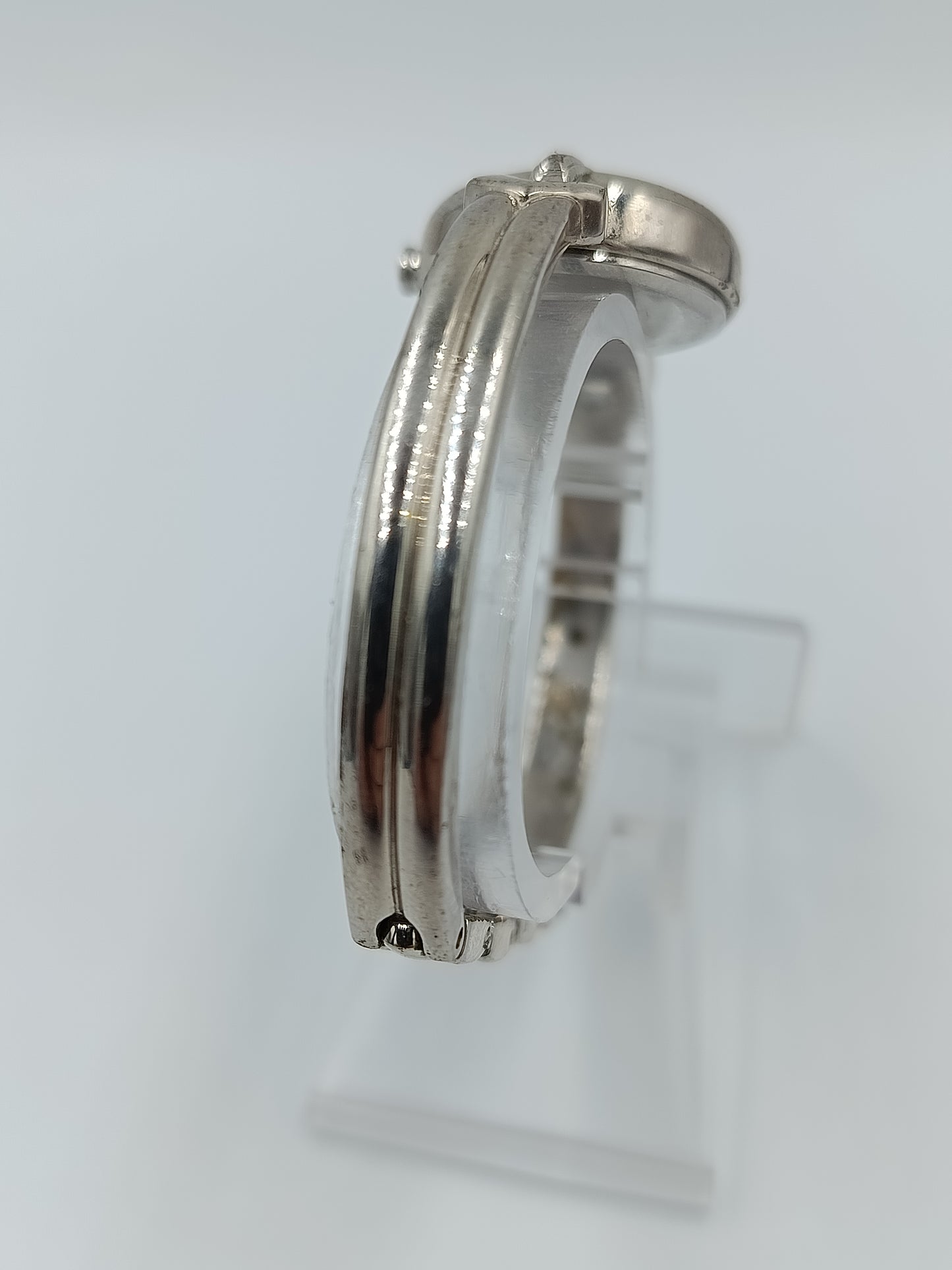 Damen Armbanduhr Go Rosé Zifferblatt Silber Metallarmband Vintage