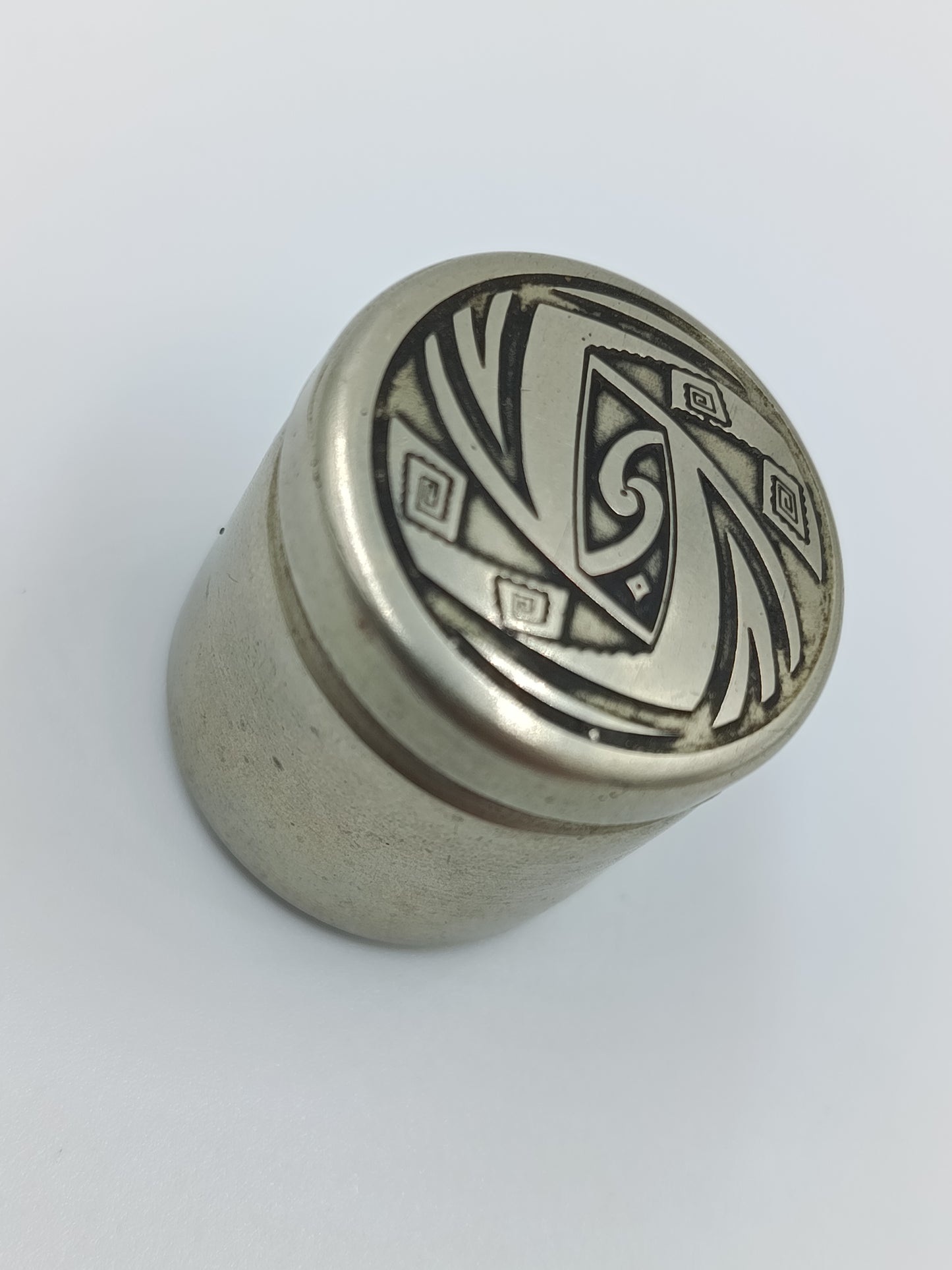 Kleine Metall Dose Etui Rund Ornamente Vintage Schmuckdose