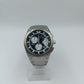 FESTINA Chronograph Herren Uhr Edelstahl Schwarz Silber 100m Datum Sportlich