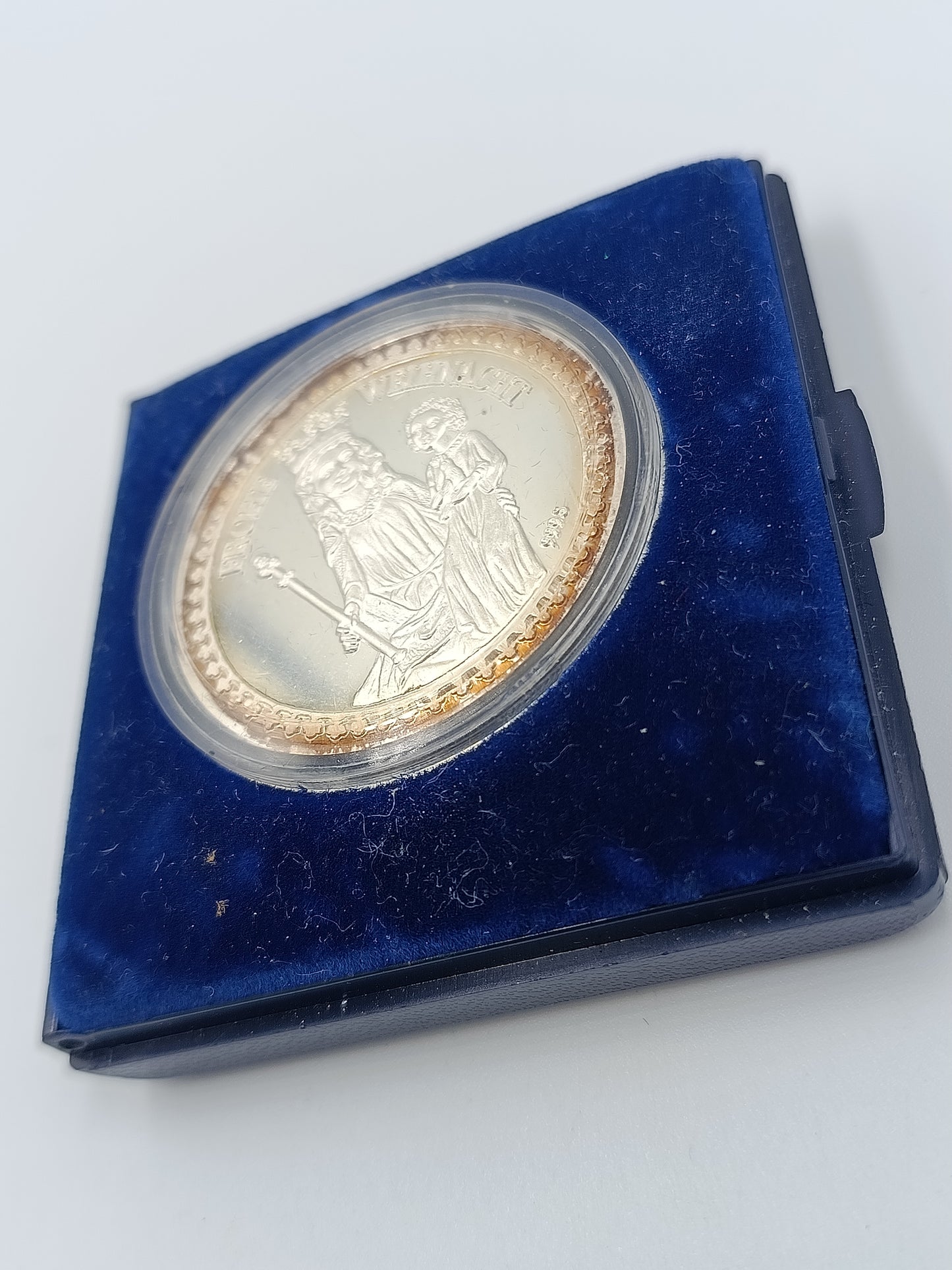 Silbermedaille Weihnachten 1987 999 Silber Frohe Weihnacht Sammlermünze