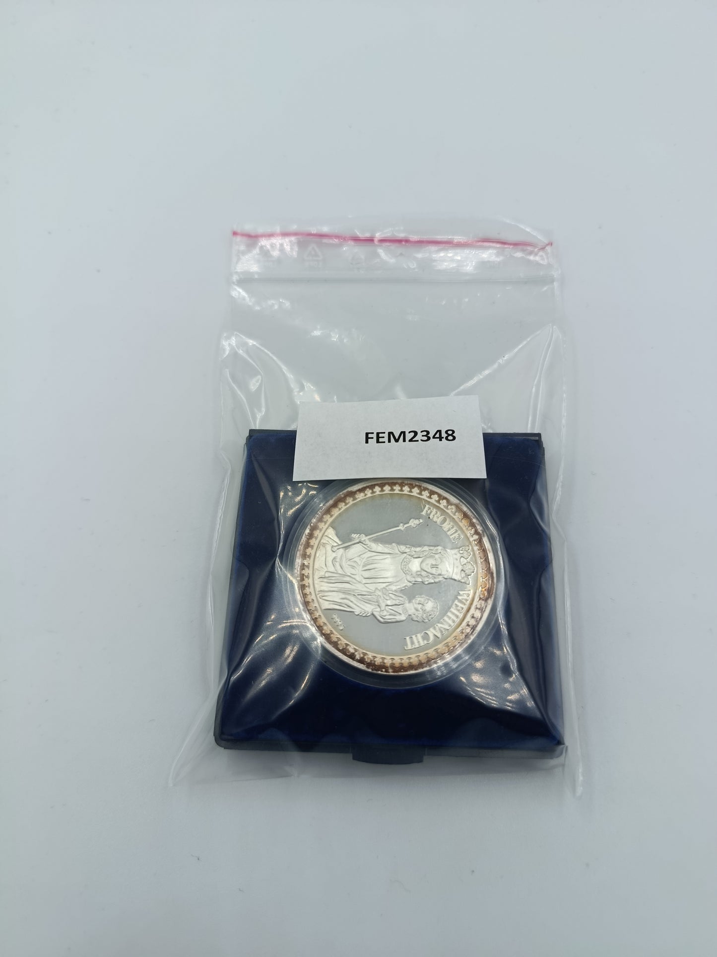 Silbermedaille Weihnachten 1987 999 Silber Frohe Weihnacht Sammlermünze