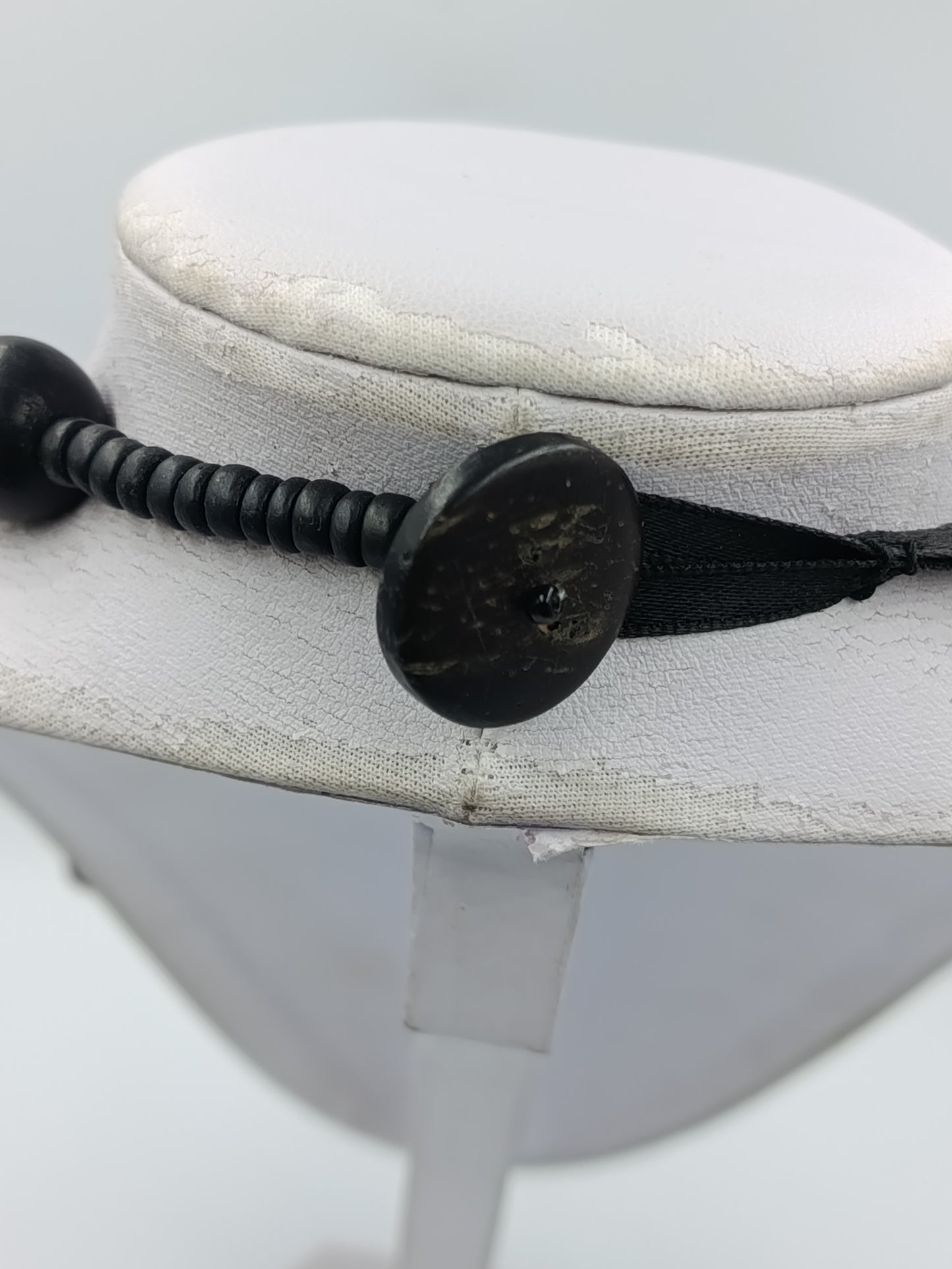 Große Statement Kette Naturlook mehrreihig Holzoptik Boho Ethno