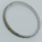 Elegantes Strass Armband silberfarben flexibel verstellbar