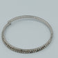 Elegantes Strass Armband silberfarben flexibel verstellbar
