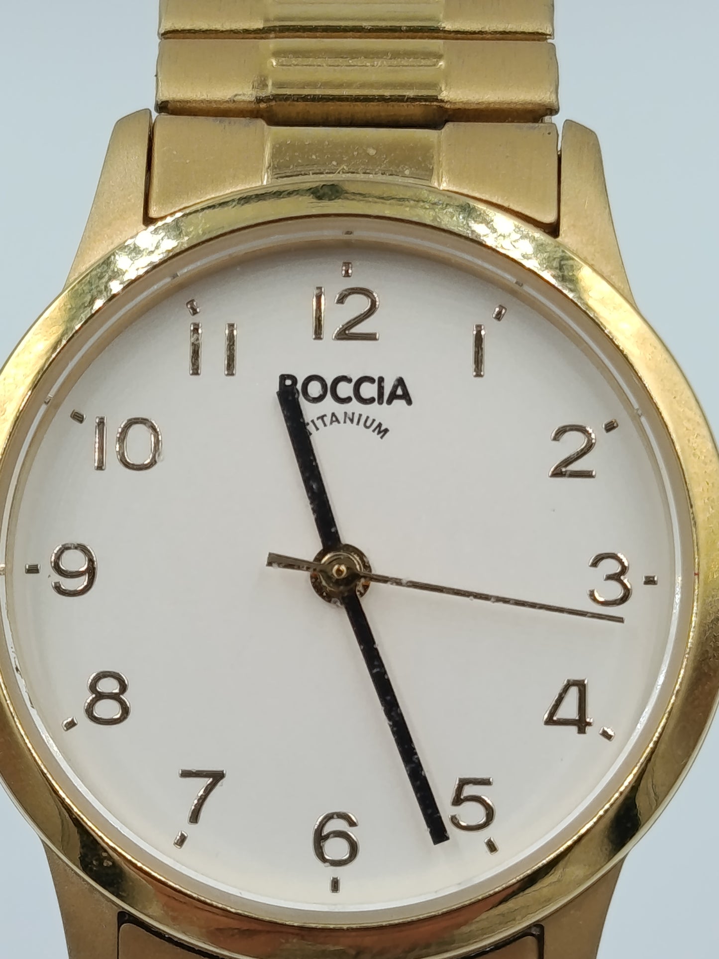 Boccia Titanium Damen Armbanduhr Goldfarben klassisch elegant