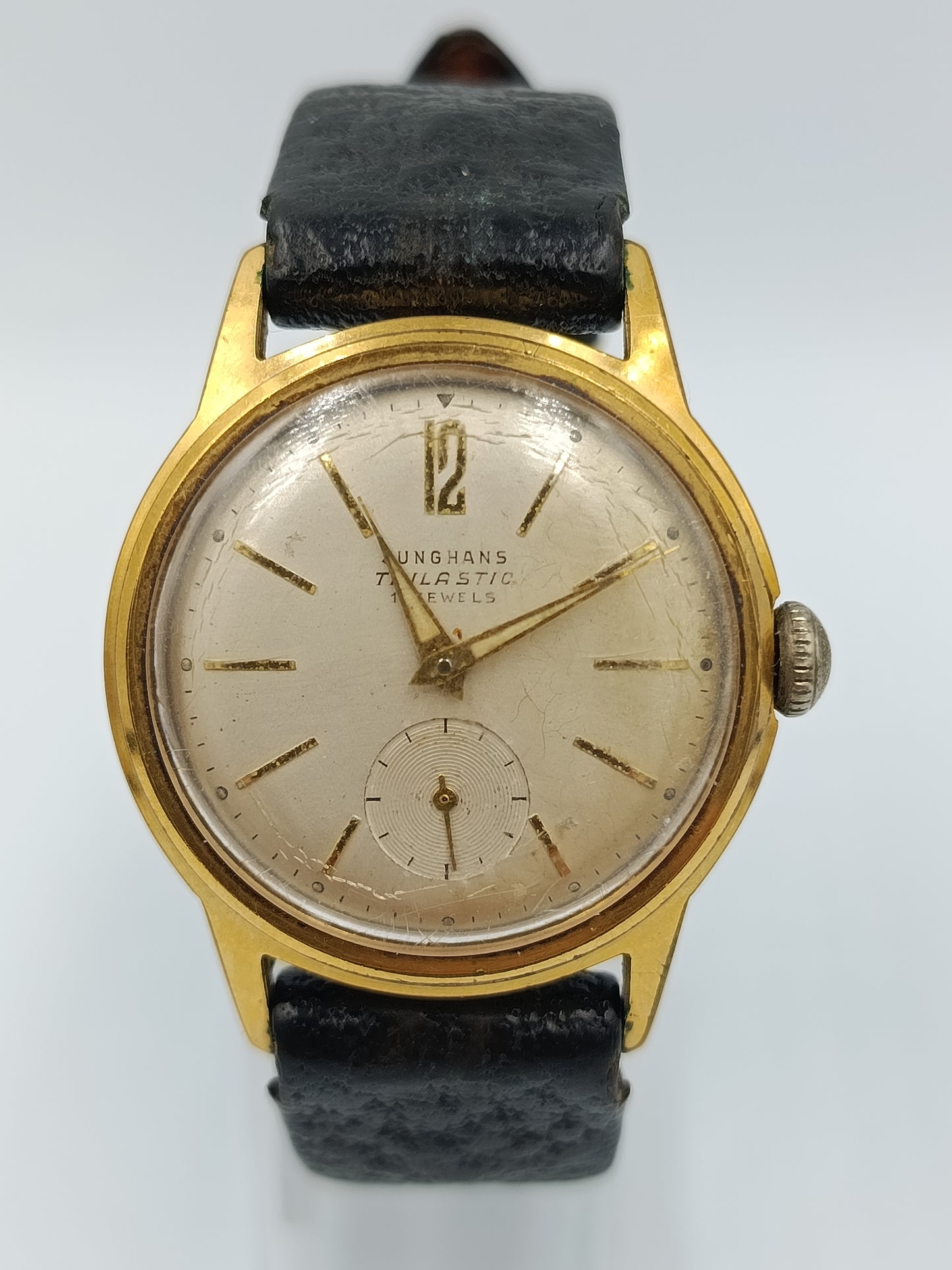 Junghans Trilastic 17 Jewels Vintage Herren Armbanduhr Handaufzug