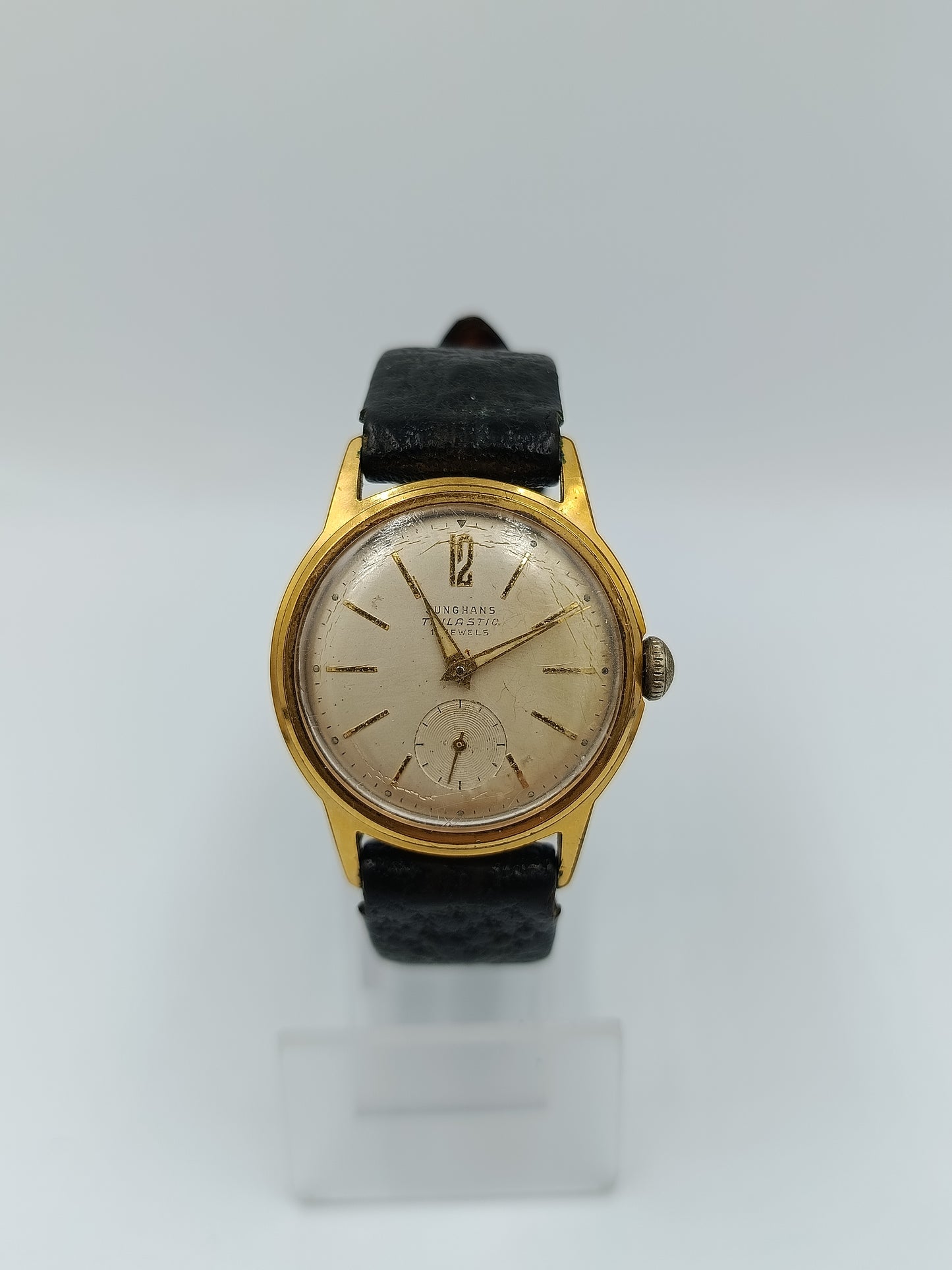 Junghans Trilastic 17 Jewels Vintage Herren Armbanduhr Handaufzug