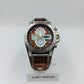 Fossil Herren Chronograph JR1157 Edelstahl Lederarmband Braun