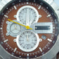 Fossil Herren Chronograph JR1157 Edelstahl Lederarmband Braun