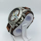 Fossil Herren Chronograph JR1157 Edelstahl Lederarmband Braun