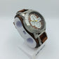 Fossil Herren Chronograph JR1157 Edelstahl Lederarmband Braun