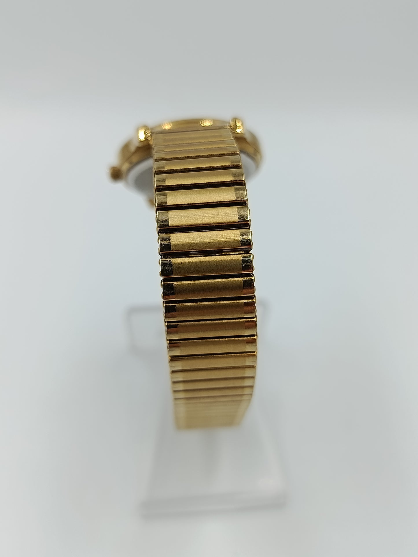 Certus Damen Uhr Goldfarben Quarz Armbanduhr Elastisches Band
