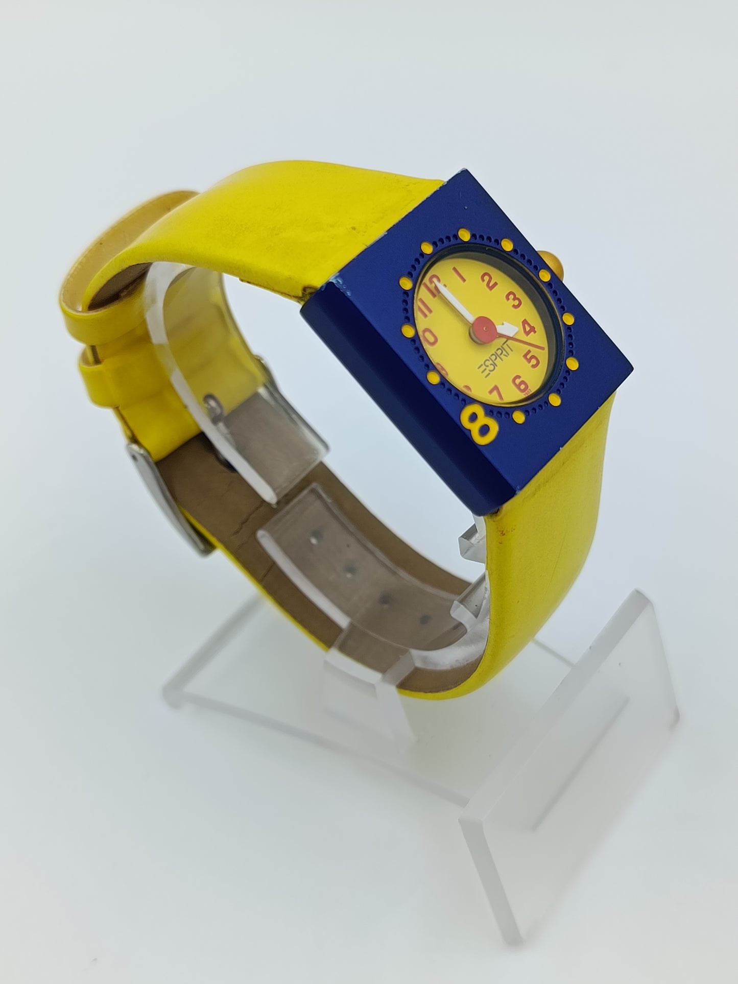 Farbenfrohe Esprit Kinderuhr Bunt Gelb Blau Armbanduhr