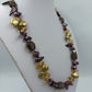 Perlenkette Multicolor Edelsteine 925 Silber Verschluss Kette