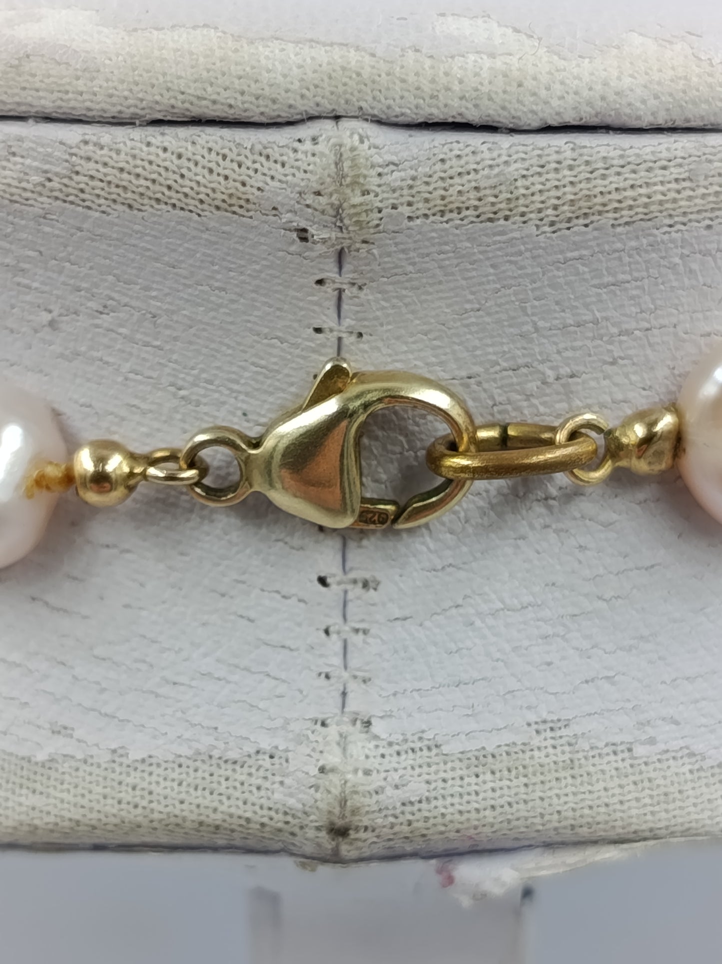 Echte Perlenkette Multicolor Barockperlen 925 Silber Verschluss